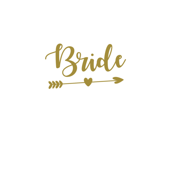 Bride model alb pe tricou