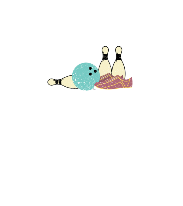 tricoul meu de bowling purtător de noroc model turcoaz pe tricou