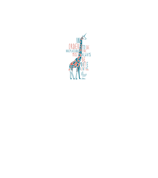 Giraffe model alb pe tricou