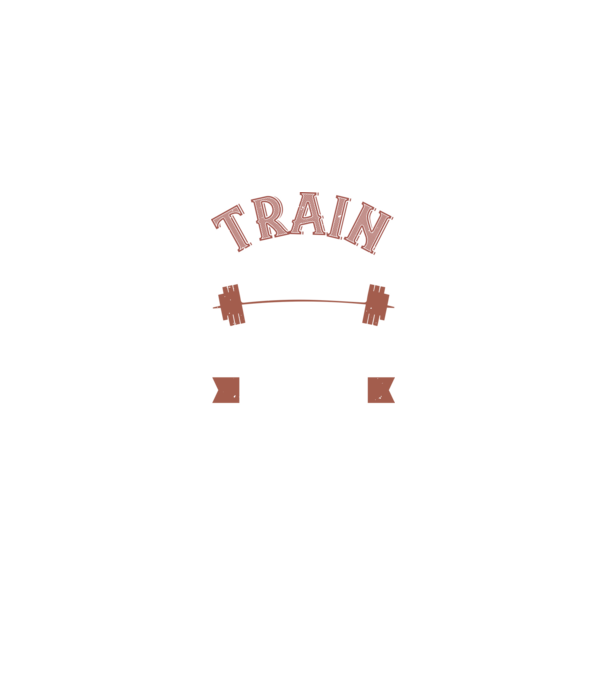 Train Hard model negru pe tricou