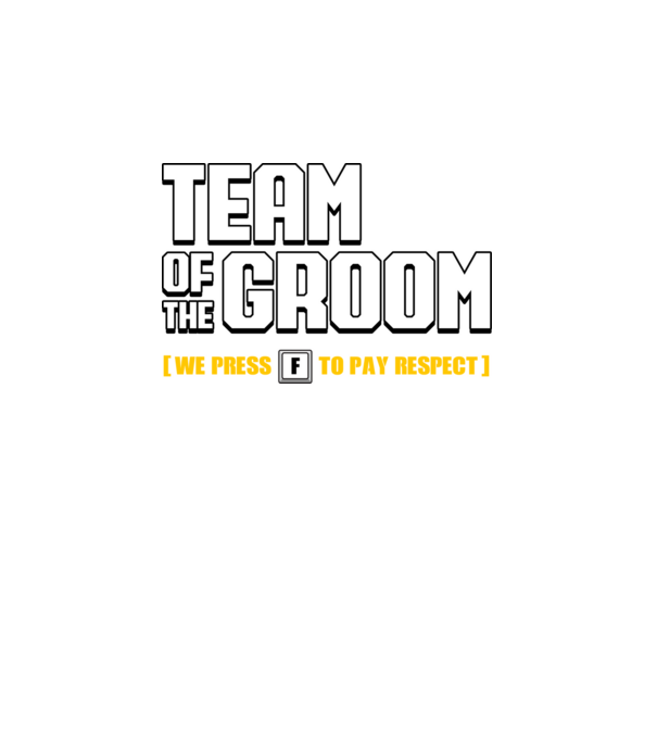 Team of the Groom model negru pe tricou