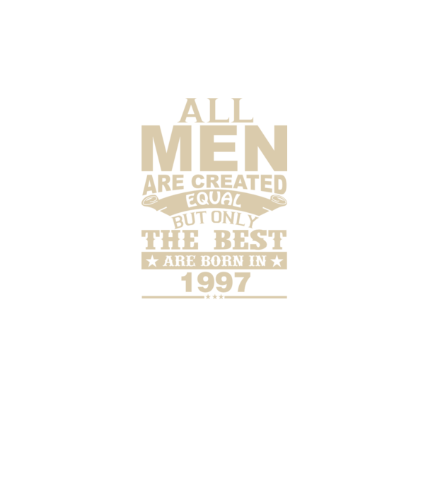 All men are created - 1997 model negru pe tricou