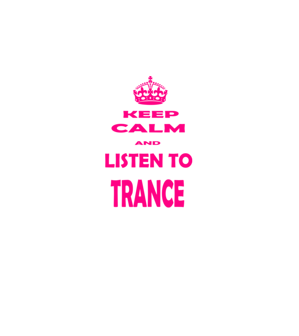 Keep Calm and Listen To Trance model negru pe tricou