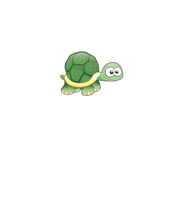 Turtle model gri pe tricou