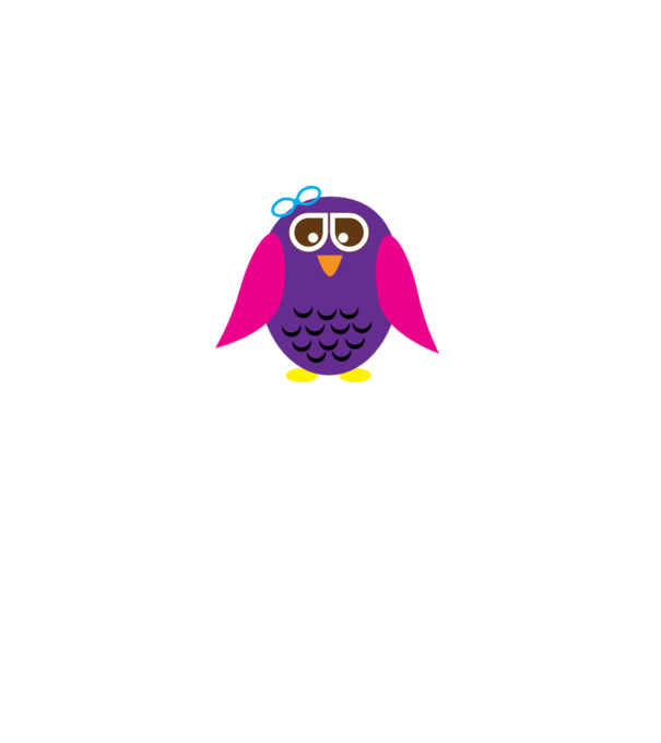 Owl model alb pe tricou