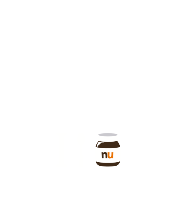 i love nutella model negru pe tricou