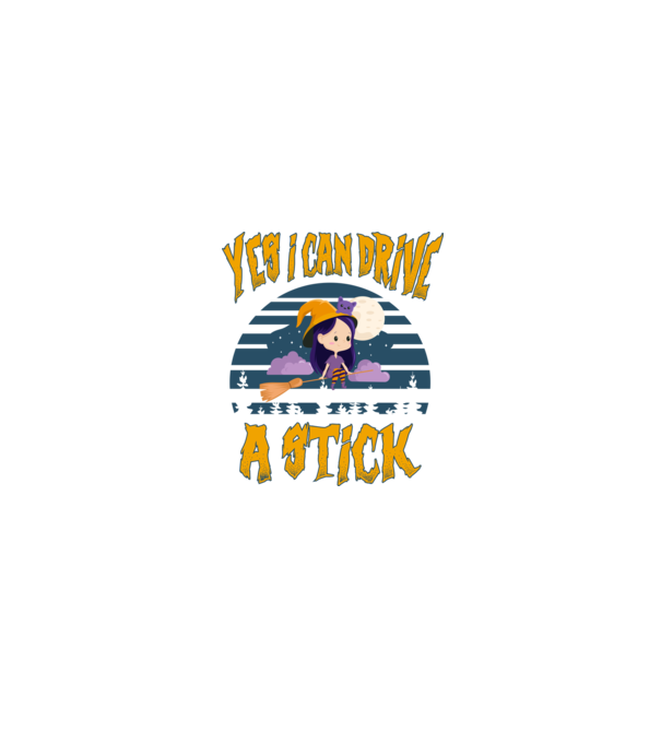 Yes, i can drive a stick model negru pe tricou