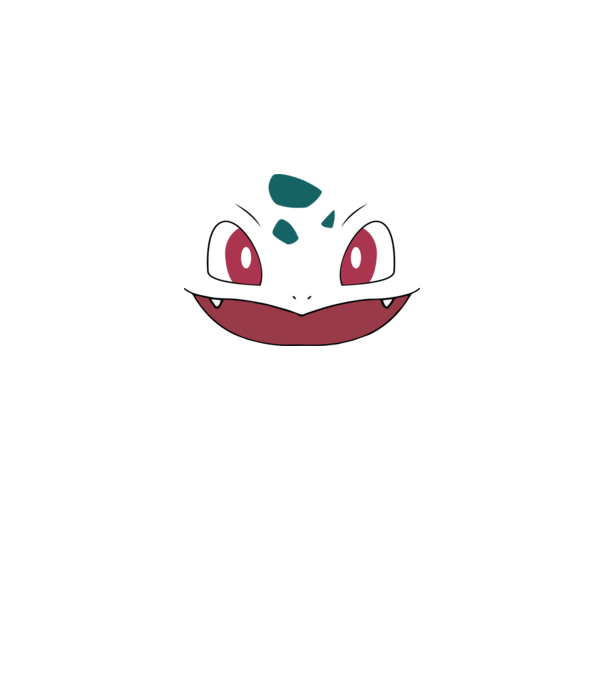 Bulbasaur model gri pe tricou
