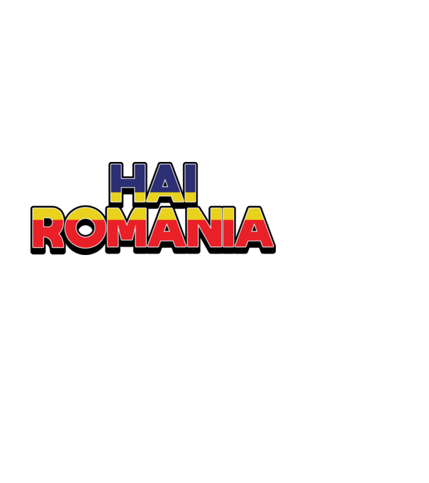 Subtitlu Hai Romania model negru pe tricou
