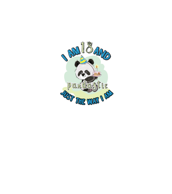 PANDASTIC 18 model alb pe tricou