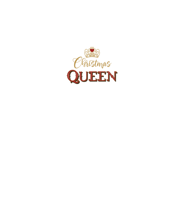 Christmas Queen model negru pe tricou