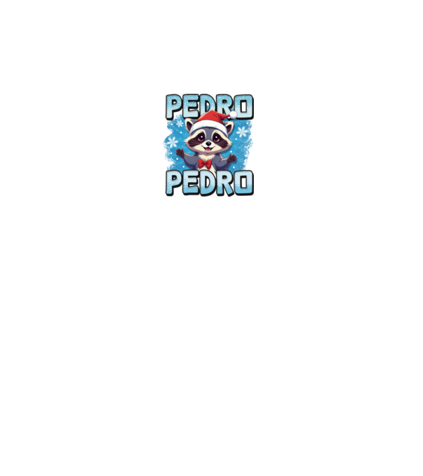 Pedro pedro retro xmas model negru pe tricou