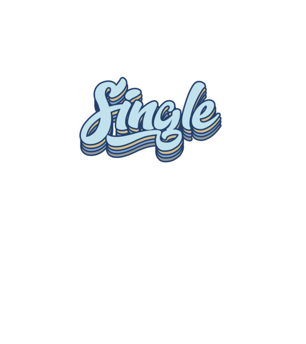 Retro single model turcoaz pe tricou