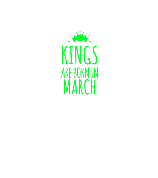 Kings are born in - March model albastru regal pe tricou