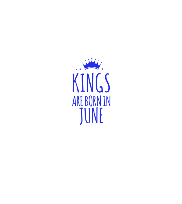 Kings are born in - June model roz deschis pe tricou