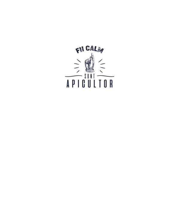 Fii calm.... sunt apicultor model alb pe tricou