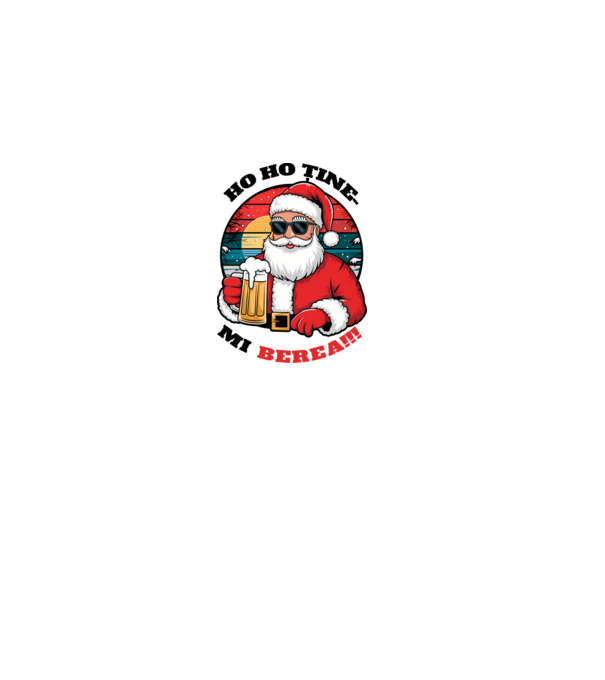 Ho ho ține mi berea! alb model roz deschis pe tricou