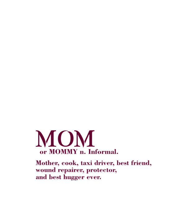 Mom definition model roz deschis pe tricou