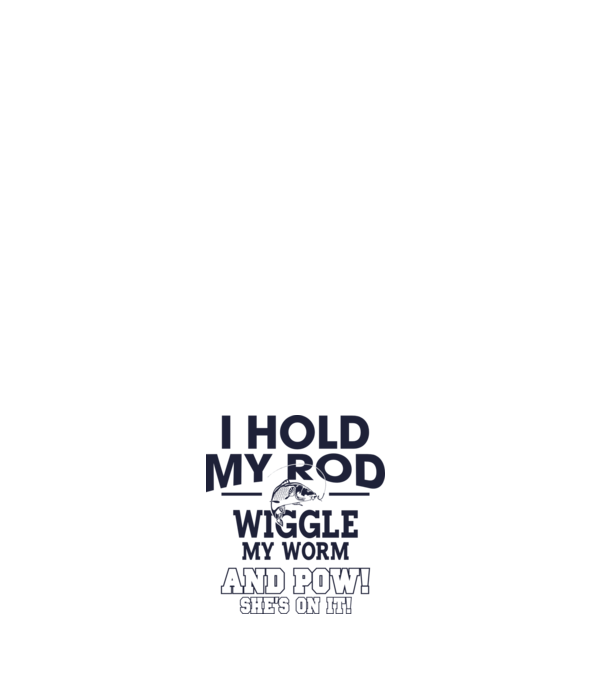 I hold my rod model negru pe tricou