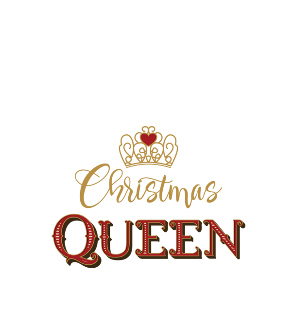 Christmas Queen model negru pe tricou