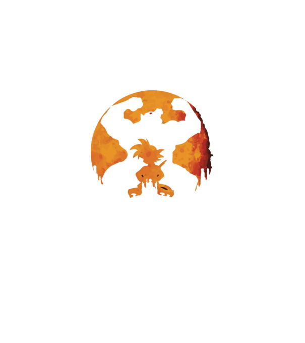 goku sunset model negru pe tricou