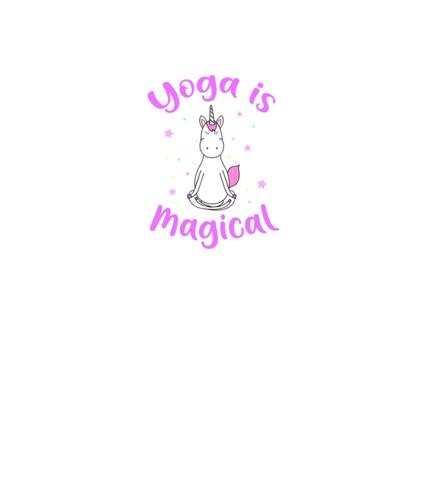 yoga is magical model negru pe tricou