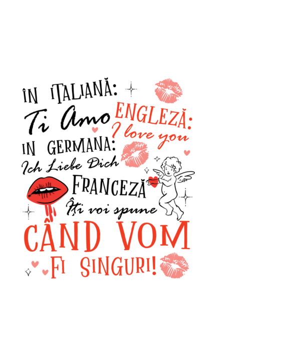 Lecție de limbă model negru pe tricou