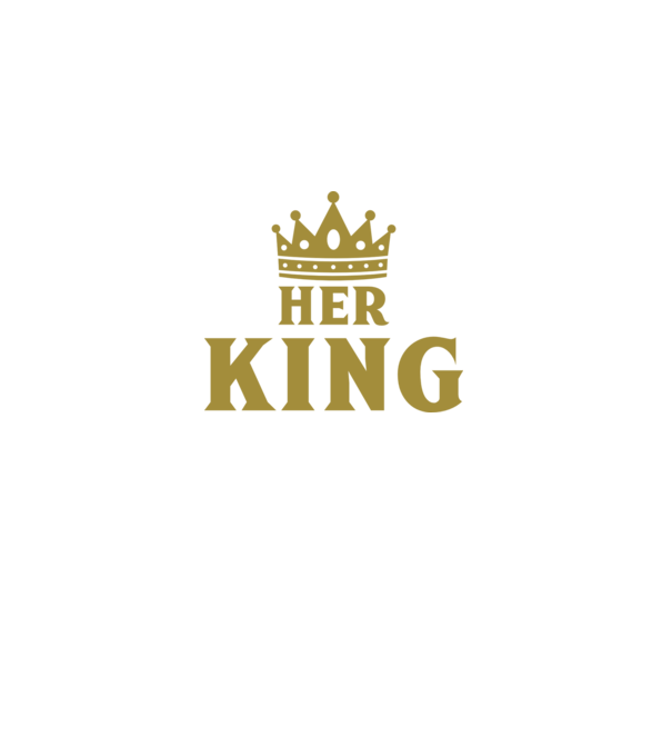 Her King model negru pe tricou