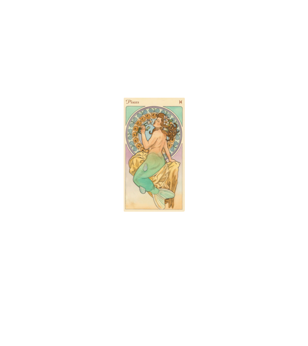 Horoscop Tarot PESTI model alb pe tricou