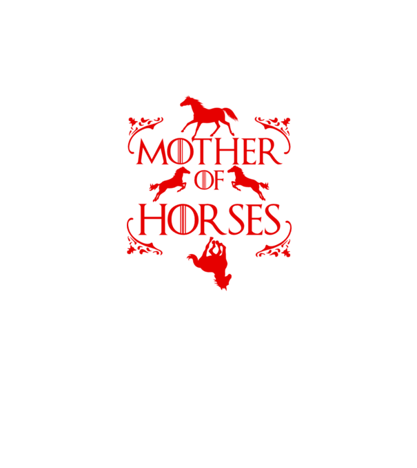 Mother of Horses model negru pe tricou