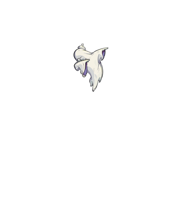 Dab ghost model negru pe tricou