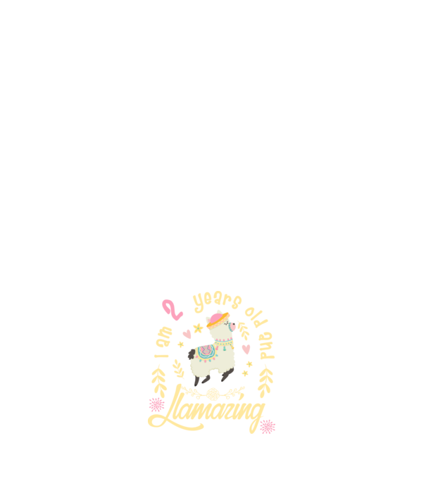 Birthday Llamazing 2 years old model negru pe tricou