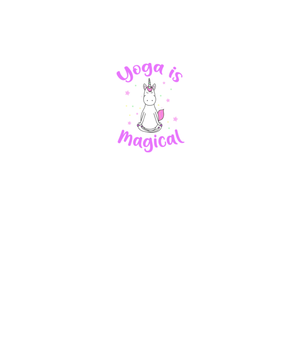 yoga is magical model negru pe tricou