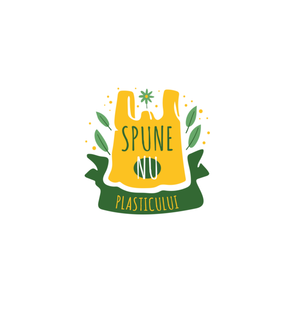 spune nu plasticului model gri pe tricou