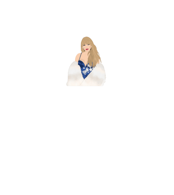 Taylor Swift blue model alb pe tricou