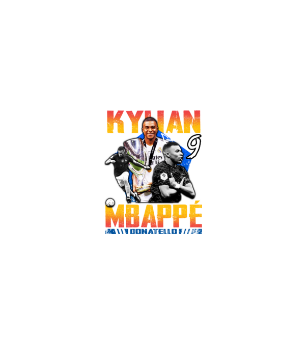 Mbappé tribute model negru pe tricou
