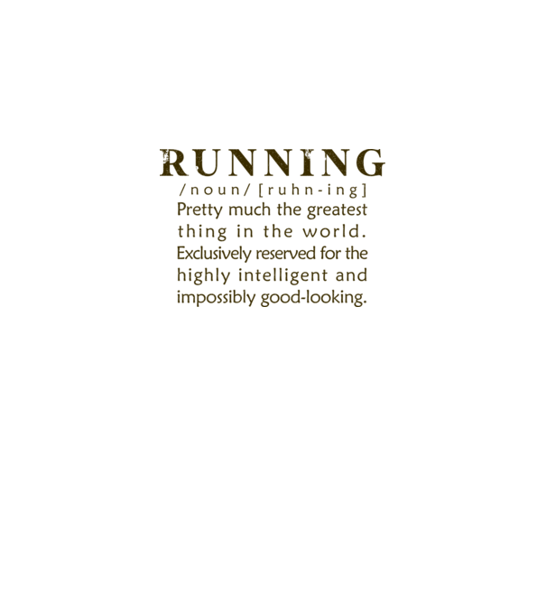 Running definition model alb pe tricou