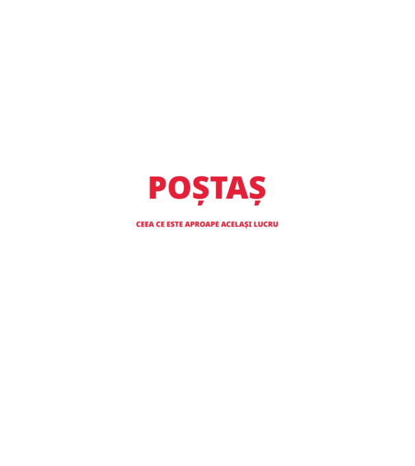 Supererou poştaş model negru pe tricou