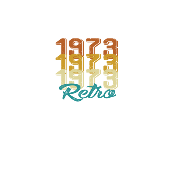 1973 retro model alb pe tricou