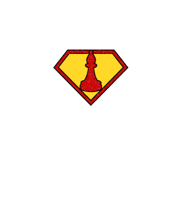 SuperChess alergător de șah model albastru regal pe tricou