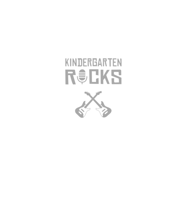 Kindergarten rocks model gri pe tricou