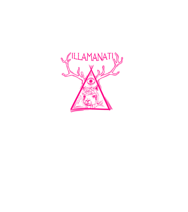 Illamanati model alb pe tricou