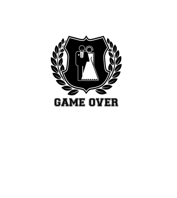 Bachelor GAME OVER model gri pe tricou