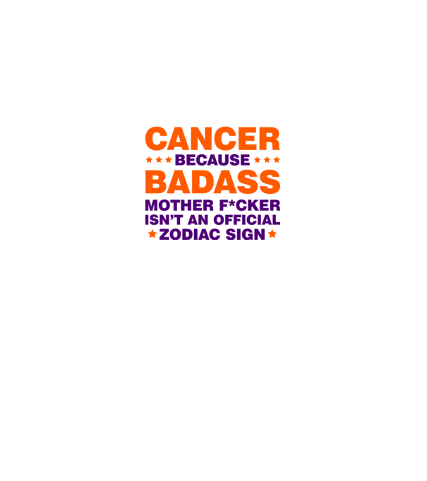 Badass zodiac CANCER model gri pe tricou