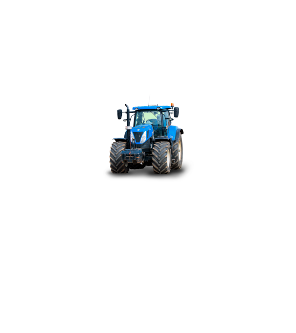 TRACTOR model alb pe tricou