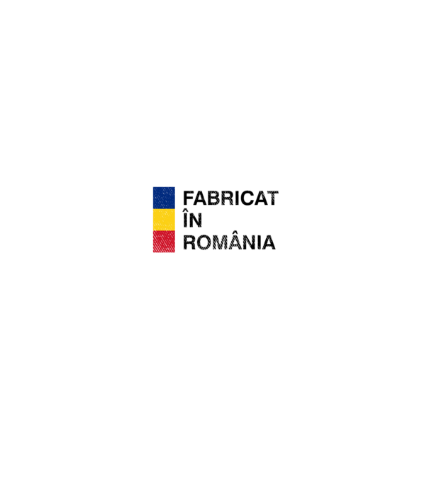 Fabricat în România model negru pe tricou