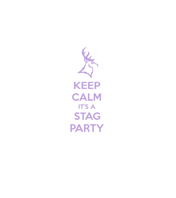 Keep calm stag party on model negru pe tricou