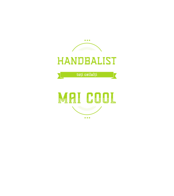 Sunt handbalist, la fel ca toți ceilalți, dar mult mai cool model negru pe tricou
