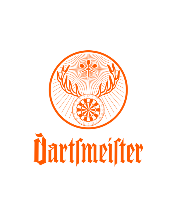 Dartsmeister Dark model alb pe tricou