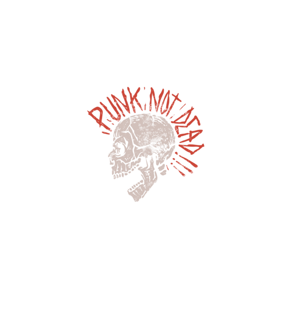 Punk Not Dead model negru pe tricou